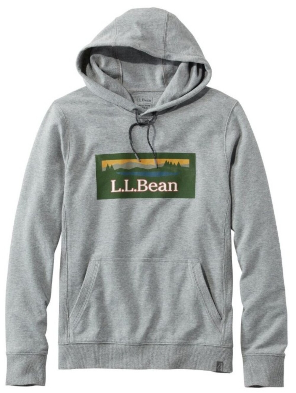 L.L. Bean Cozy Camp Pullover Hoodie Heather Gray Men's 2XL Tall